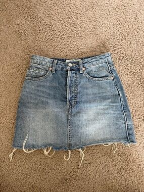 Free People Denim Mini Skirt